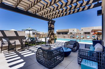 Outdoor lounge seating